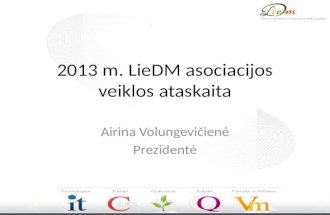 LieDM asociacija - 2013