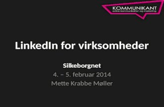 LinkedIn for virksomheder - Silkeborgnet