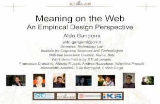 Aldo Gangemi - Meaning on the Web: An Empirical Design Perspective