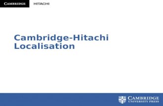 Cambridge-Hitachi primary maths and handwriting localisation opportunities