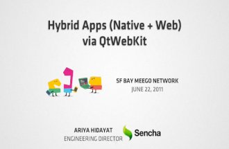 Hybrid Apps (Native + Web) via QtWebKit