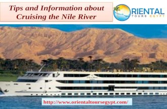 Tips and information about cruising the nile river