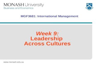 Week 9 International Management