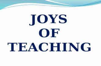 Joys of teaching