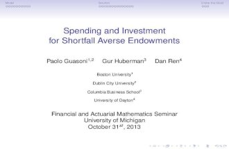 Spending and Investment for Shortfall-Averse Endowments