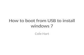 How to boot from usb to install windows 111