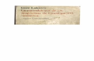 Lakatos,I.-La metodología de los programas de investigación científica