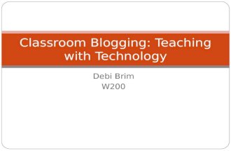 C:\Fakepath\Mod 6   Brim   Powerpoint   Classroom Blogging