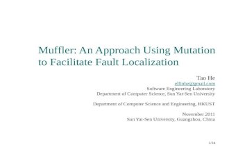Muffler a tool using mutation to facilitate fault localization 2.0