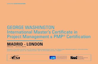 International Master's Certificate in Project Management + PMP® Preparation (Madrid-London)
