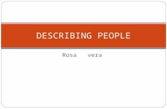 Describing people rosa vera2