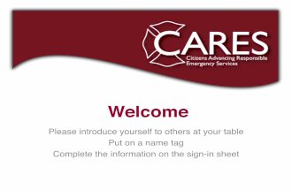 CARES Meeting 1 PowerPoint