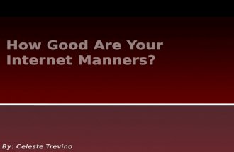 How good are your internet manners proj.