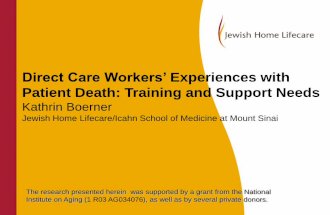 Kathrin Boerner-Direct Care Worker's Experiences with Patient Death: Training and Support