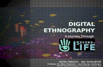 ARE 494 / 598 Digital Ethnography- Ashley Roberts