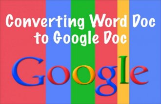 Converting word doc to google doc