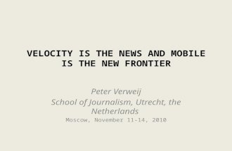 Velocity is the news and mobile is the