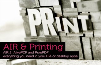 Adobe AIR & Printing