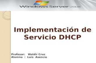 Expo  impl-serv-dhcp
