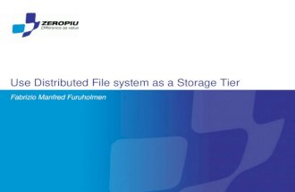 Use Distributed Filesystem as a Storage Tier