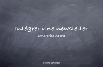 Comment intégrer une newsletter (KiwiParty 2010)