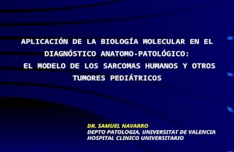 DiagnóStico Molecular De Los Sarcomas De Partes Blandas