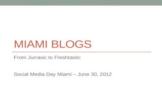 Social Media Day Miami 2012