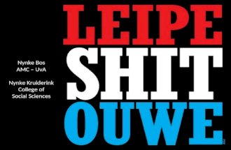 Leipe Shit Ouwe! Onderwijs of student centraal