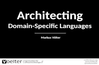 Architecting Domain-Specific Languages