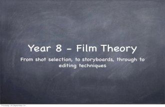 Film Theory - Shot Selection, Storyboard, and Montage