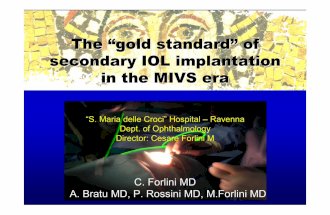 Forlini iol gold standard quatar 2010 tiblis 12
