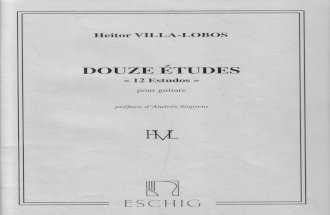 12 etudes, ed eschig H. Villalobos