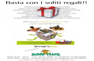 Regala una Smartbox con Scoop Travel
