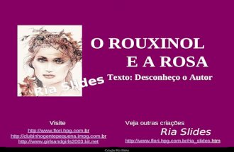 O Rouxinol E A Rosa