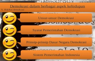 Unsur-unsur demokrasi, prinsip demokrasi