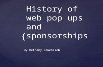 Pop up and sponsorship history 2