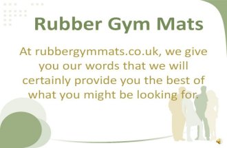 rubber gym mats