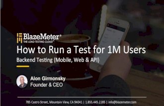 How to Run a 1,000,000 VU Load Test using Apache JMeter and BlazeMeter