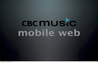 CBC Music Mobile web
