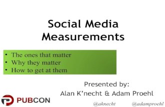 Social Analytics - Pubcon New Orleans - Alan K'necht & Adam Proehl