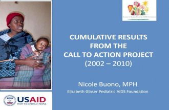 Cumulative Results from the Call to Action Project (2002 - 2010)