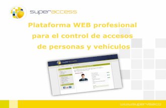 Plataforma web para el control de accesos - Superaccess