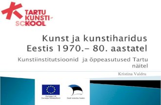 Kunst ja kunstiharidus eestis (1)
