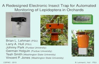 A Redesigned Electronic Insect Trap for Automated Monitoring of Lepidoptera in Orchards