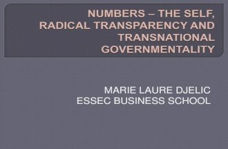 Numbers - The Self, Radical Transparency and Transnational Governmentality