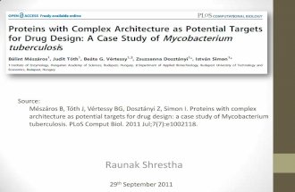 Proteins with complex architecture as potential targets for drug design: a case study of Mycobacterium tuberculosis