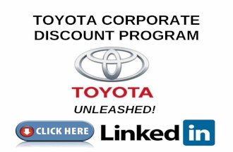 Toyota Corporate Discount Program Final