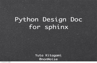 Python design doc for sphinx