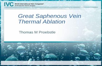 Great Saphenous Vein Thermal Ablation
