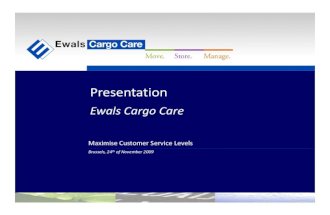 Rudi Roex, Ewals Cargo Care on 'Maximising 3PL Customer Service Levels'